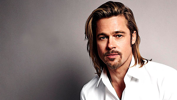 brad pitt é o terceiro homem mais belo do mundo